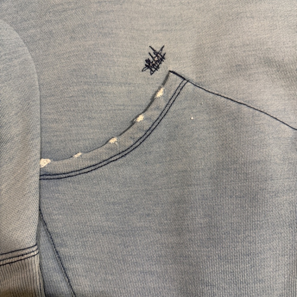 RRL Sweatshirt (*one of a kind*); Faded Indigo Blue; Medium - Picture 2 of 16